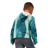 Polynesian Tribal Pattern Patchwork Picturesque Kid Hoodie Oceanic