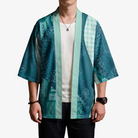Polynesian Tribal Pattern Patchwork Picturesque Kimono Oceanic