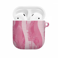 Polynesian Tribal Pattern Patchwork Picturesque AirPods Case Rose Pink
