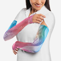 Polynesian Tribal Pattern Patchwork Picturesque Arm Sleeves Holographic