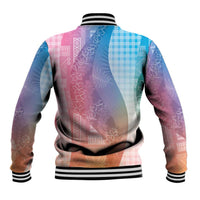 Polynesian Tribal Pattern Patchwork Picturesque Baseball Jacket Holographic