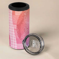Polynesian Tribal Pattern Patchwork Picturesque 4 in 1 Can Cooler Tumbler Holographic