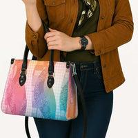 Polynesian Tribal Pattern Patchwork Picturesque Leather Bag Holographic