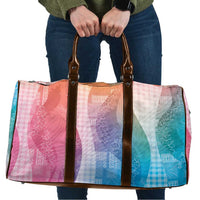 Polynesian Tribal Pattern Patchwork Picturesque Travel Bag Holographic