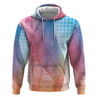 Polynesian Tribal Pattern Patchwork Picturesque Zip Hoodie Holographic