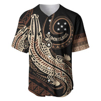 Personalized Solomon Islands Crocodile Baseball Jersey Hapi Isles - Independence Anniversary