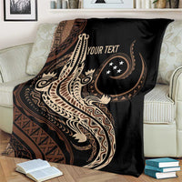 Personalized Solomon Islands Crocodile Blanket Hapi Isles - Independence Anniversary