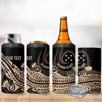 Personalized Solomon Islands Crocodile 4 in 1 Can Cooler Tumbler Hapi Isles - Independence Anniversary