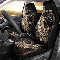 Personalized Solomon Islands Crocodile Car Seat Cover Hapi Isles - Independence Anniversary