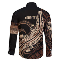 Personalized Solomon Islands Crocodile Family Matching Summer Maxi Dress and Hawaiian Shirt Hapi Isles - Independence Anniversary