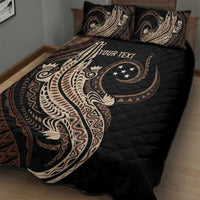 Personalized Solomon Islands Crocodile Quilt Bed Set Hapi Isles - Independence Anniversary