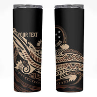 Personalized Solomon Islands Crocodile Skinny Tumbler Hapi Isles - Independence Anniversary