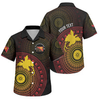 Papua New Guinea Independence Personalized Family Matching Mermaid Dress and Hawaiian Shirt Tapa Circle LT7 Son's Shirt Black - Polynesian Pride