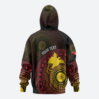 Papua New Guinea Independence Personalized Hoodie Tapa Circle
