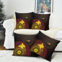 Papua New Guinea Independence Pillow Cover Tapa Circle