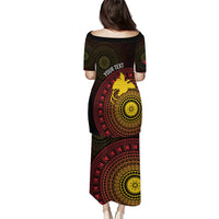 Papua New Guinea Independence Personalized Puletasi Tapa Circle