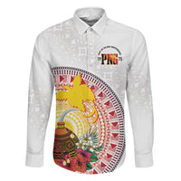 Hapi De Bilong Indipendens Papua New Guinea Family Matching Long Sleeve Bodycon Dress and Hawaiian Shirt PNG Lime Pot LT7 Daughter's Dress White - Polynesian Pride