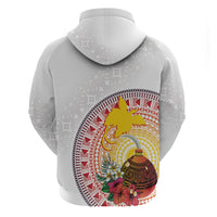 Hapi De Bilong Indipendens Papua New Guinea Zip Hoodie PNG Lime Pot LT7 - Polynesian Pride