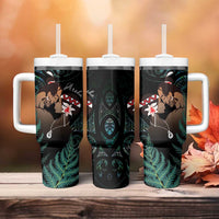 Maori Hongi Valentine Tumbler With Handle Aroha Ahau Ki A Koe