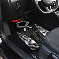 Personalized Talofa Samoa Car Mats Ulafala With Toa Nifo'oti - Black
