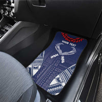 Personalized Talofa Samoa Car Mats Ulafala With Toa Nifo'oti - Blue