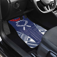 Personalized Talofa Samoa Car Mats Ulafala With Toa Nifo'oti - Blue