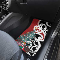New Zealand Silver Fern Christmas Tree Car Mats Meri Kirihimete - Polynesian Pride