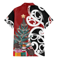 New Zealand Silver Fern Christmas Tree Family Matching Mermaid Dress and Hawaiian Shirt Meri Kirihimete - Polynesian Pride