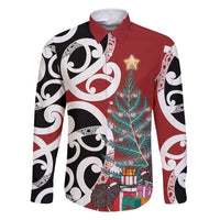 New Zealand Silver Fern Christmas Tree Family Matching Off Shoulder Maxi Dress and Hawaiian Shirt Meri Kirihimete - Polynesian Pride