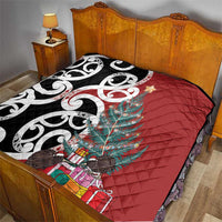 New Zealand Silver Fern Christmas Tree Quilt Meri Kirihimete - Polynesian Pride