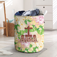 Samoa AIGA Floral Theme Laundry Basket Always In God's Arms