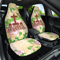 Samoa AIGA Floral Theme Car Seat Cover Always In God's Arms