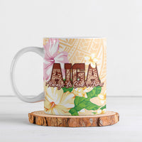 Samoa AIGA Floral Theme Ceramic Mug Always In God's Arms