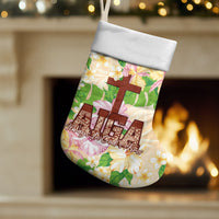 Samoa AIGA Floral Theme Christmas Stocking Always In God's Arms