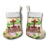 Samoa AIGA Floral Theme Christmas Stocking Always In God's Arms