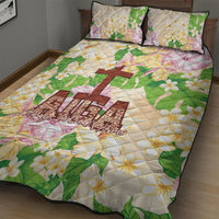 Samoa AIGA Floral Theme Quilt Bed Set Always In God's Arms