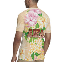 Samoa AIGA Floral Theme Rugby Jersey Always In God's Arms