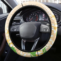 Samoa AIGA Floral Theme Steering Wheel Cover Always In God's Arms