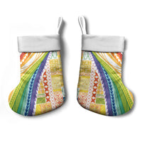 Pasifika Samoa Siapo Malu Tattoo Inspired Christmas Stocking Fa'afafine Rainbow Theme