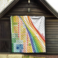 Pasifika Samoa Siapo Malu Tattoo Inspired Quilt Fa'afafine Rainbow Theme