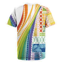 Pasifika Samoa Siapo Malu Tattoo Inspired Rugby Jersey Fa'afafine Rainbow Theme