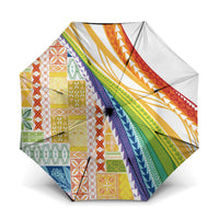Pasifika Samoa Siapo Malu Tattoo Inspired Umbrella Fa'afafine Rainbow Theme