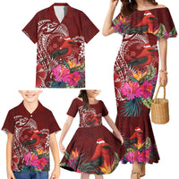Personalized Samoa Meri Krisimasi Family Matching Mermaid Dress and Hawaiian Shirt Segasegamau'u Mix Siapo LT7 - Polynesian Pride