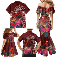 Personalized Samoa Meri Krisimasi Family Matching Mermaid Dress and Hawaiian Shirt Segasegamau'u Mix Siapo LT7 - Polynesian Pride