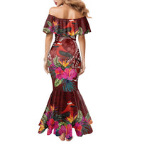Personalized Samoa Meri Krisimasi Family Matching Mermaid Dress and Hawaiian Shirt Segasegamau'u Mix Siapo LT7 - Polynesian Pride