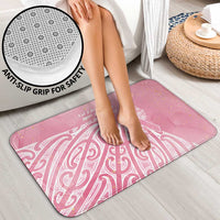 Breast Cancer Awareness Maori Bathroom Set Kia Kaha Kia Maia Kia Manawanui - Polynesian Pride