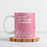 Breast Cancer Awareness Maori Ceramic Mug Kia Kaha Kia Maia Kia Manawanui - Polynesian Pride
