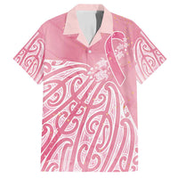 Breast Cancer Awareness Maori Family Matching Long Sleeve Bodycon Dress and Hawaiian Shirt Kia Kaha Kia Maia Kia Manawanui - Polynesian Pride
