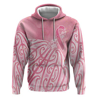 Breast Cancer Awareness Maori Hoodie Kia Kaha Kia Maia Kia Manawanui - Polynesian Pride