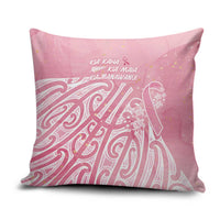 Breast Cancer Awareness Maori Pillow Cover Kia Kaha Kia Maia Kia Manawanui - Polynesian Pride